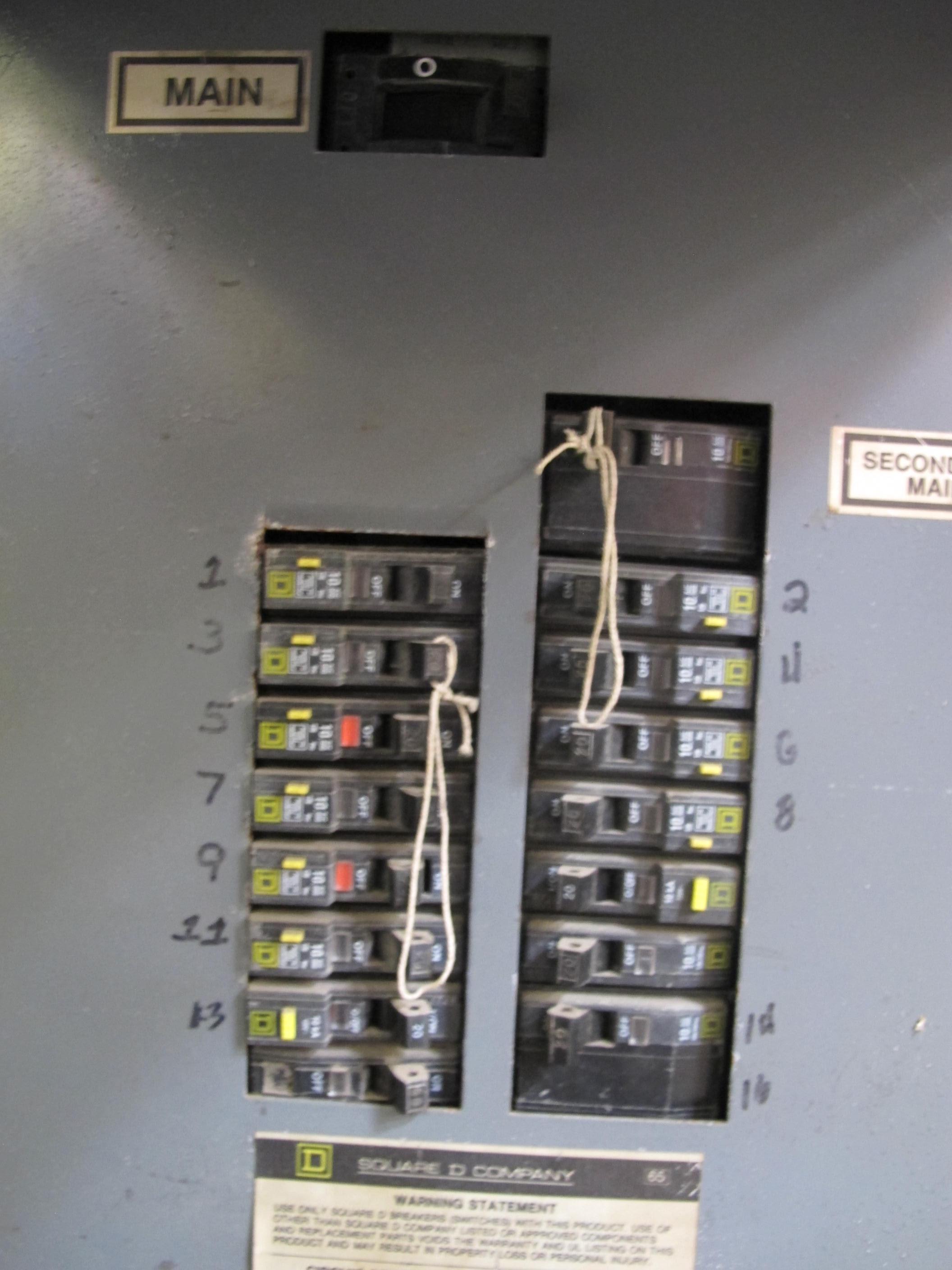 (3) ELECTRICAL CABINETS/POWER SUPPLIES WITH SQUARE-D CIRCUIT BREAKERS. LOADING & HANDLING FEE $15-4117